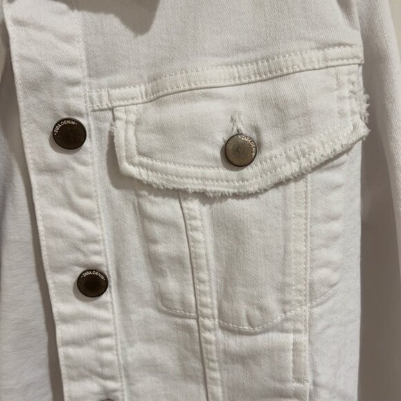 ZARA WHITE DENIM JACKET - Picture 2 of 4